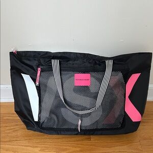Victoria's Secret Black, White and Pink Tote